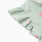 Платье для девочки, цвет зелёный, рост 80 см (9-12 мес) - фото 24993646