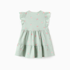 Платье для девочки, цвет зелёный, рост 80 см (9-12 мес) - фото 24993648