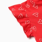 Платье для девочки, цвет красный, рост 80 см (9-12 мес) - фото 24993686