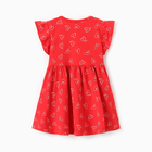 Платье для девочки, цвет красный, рост 86 см (1,5 г) - фото 24993693