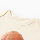 Боди детское с коротким рукавом, цвет молочный, рост 56 см (0-1 мес) - фото 24993695
