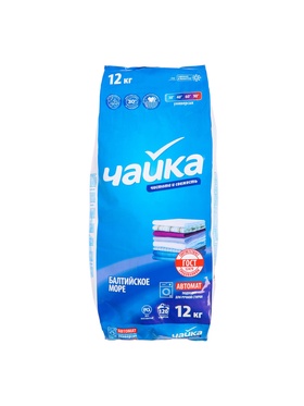 Стиральный порошок Чайка «Балтийское море», для автоматической стирки, 12 кг
