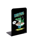 Держатель (ограничитель) подставка для книг, 2 штуки «Крокодил-сёрфер» - Фото 4