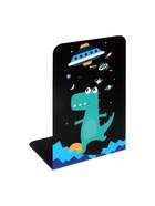 Держатель (ограничитель) подставка для книг, 2 штуки «Космос», черный - Фото 4