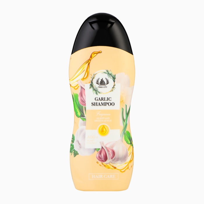 Шампунь для волос, питание и укрепление, с экстрактом чеснока, 400 мл - Фото 1