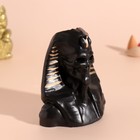 Подставка для благовоний "Скелет Фараона" 10х8,5 см черный,золотые полоски - фото 25295249