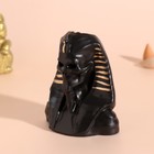 Подставка для благовоний "Скелет Фараона" 10х8,5 см черный,золотые полоски - фото 25295251