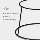 Подставка для блюд, 20×25 см, высота 15 см, цвет черный - фото 25295361