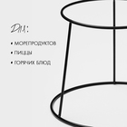 Подставка для блюд, 20×25 см, высота 19 см, цвет черный - фото 25295367