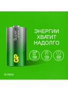 Батарейка алкалиновая GP 14AA21-2CRSBC2, C, LR14-2BL, 1.5В, блистер, 2 шт. - фото 809414053