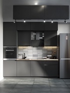Кухонный гарнитур в потолок «Виктория», 2400 мм, цвет графит - Фото 1
