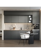 Кухонный гарнитур в потолок «Виктория», 3000 мм, цвет графит - Фото 4