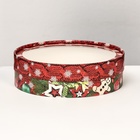 Коробка подарочная новогодняя с окном «Вязанка», 20×6 см - Фото 2