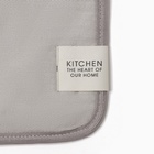 Кухонный набор «Этель» Kitchen light gray, светло-серый: прихватка, варежка-прихватка - Фото 6