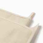 Кухонный набор «Этель» Home, варежка-прихватка 18×29 см, прихватка 19×19 см, молочный - Фото 4