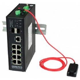 Коммутатор Osnovo SW-80802/ILS(port 90W,300W) (L2+) 8x1Гбит/с 2SFP 8PoE 300W управляемый