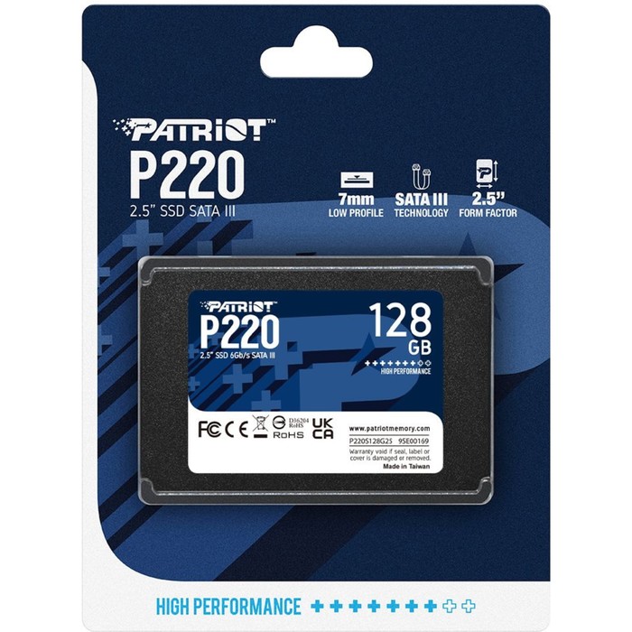 Накопитель SSD Patriot SATA-III 128GB P220S128G25 P220 2.5" - фото 51634963