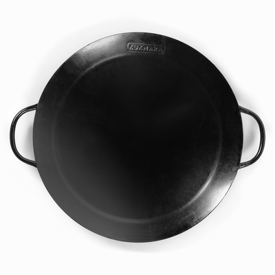Садж KUKMARA, d=39 см, толщина 2 мм, с эко - воронением, металл, чёрный