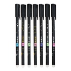 Ручка гелевая СТИРАЕМЫЕ ЧЕРНИЛА, 0.5 мм, корпус чёрный, стержень синий, МИКС (комплект 12 шт) - фото 25295919