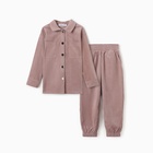 Костюм детский KAFTAN Velvet, размер 30 (98-104 см), пыльно-розовый - Фото 7