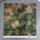 Набор бумаги для скрапбукинга (10 листов) "Вокруг меня Хаки 3" 30,5x30,5 см, 190 гр/м2 - фото 25295986