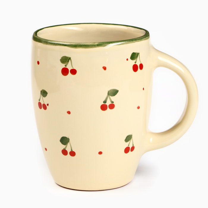 Кружка Псковский гончар «Кантри», 400 мл, керамика, бежевая - Фото 1