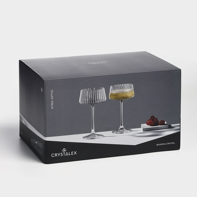 Креманки «Экстра», 220 мл, набор 6 шт., стекло, прозрачные