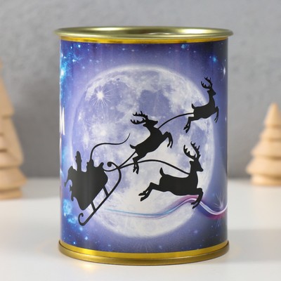 Копилка - банка «С новым годом», металл