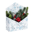 Конверт для подарка "Волшебные снежинки", 18 х 24 х 7 см - Фото 3