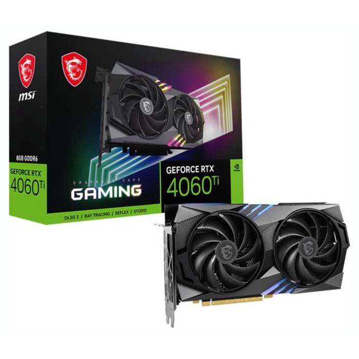 Видеокарта MSI PCI-E 4.0 RTX 4060 Ti GAMING 8G NVIDIA GeForce RTX 4060TI 8Gb 128bit GDDR6 2   107039 - фото 51618948