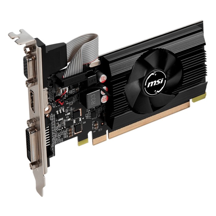 Видеокарта MSI PCI-E N730K-2GD3/LP NVIDIA GeForce GT 730 2Gb 64bit GDDR3 902/1600 DVIx1 HDM   107039 - фото 51618956