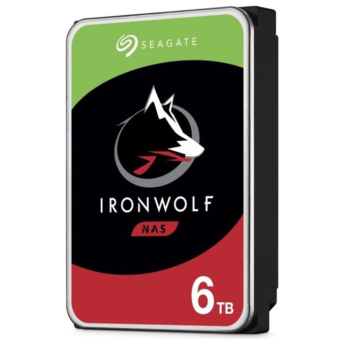 Жесткий диск Seagate SATA-III 6TB ST6000VN006 NAS Ironwolf (5400rpm) 256Mb 3.5" - фото 51618973