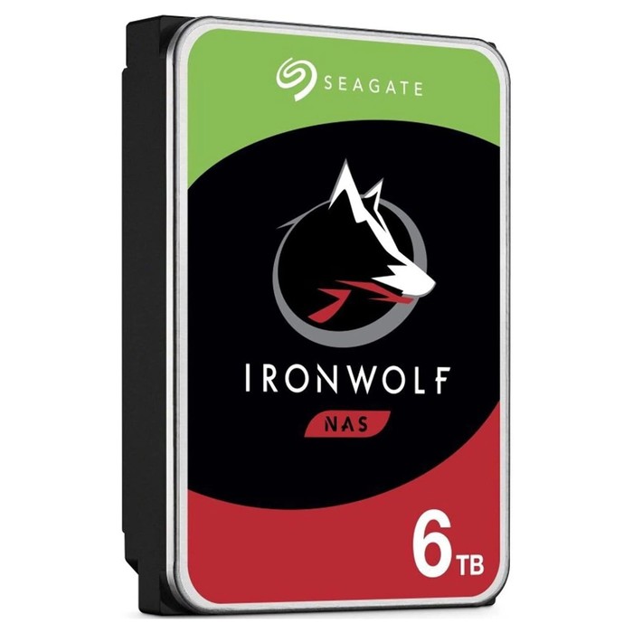 Жесткий диск Seagate SATA-III 6TB ST6000VN006 NAS Ironwolf (5400rpm) 256Mb 3.5" - фото 51618974