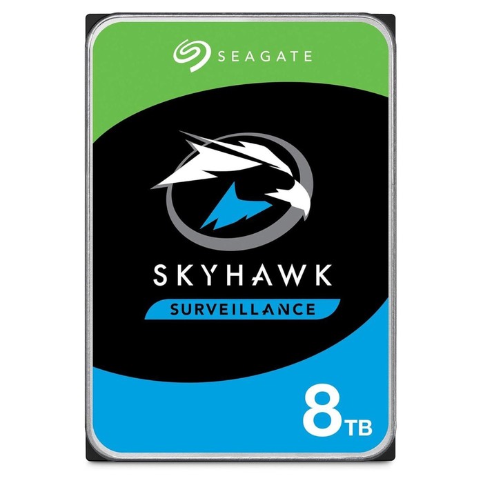 Жесткий диск Seagate SATA-III 8TB ST8000VX009 Surveillance Skyhawk (7200rpm) 256Mb 3.5" - Фото 1