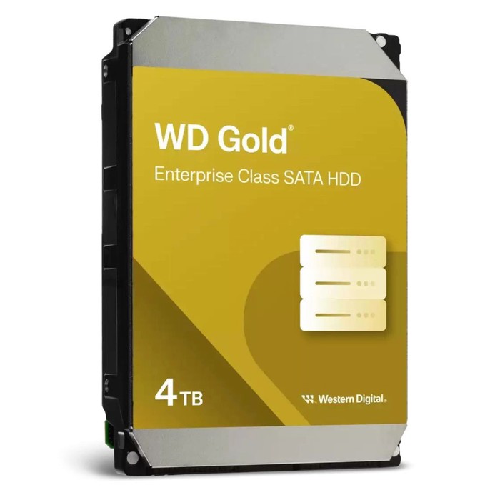 Жесткий диск WD SATA-III 4TB WD4004FRYZ Desktop Gold 512E (7200rpm) 256Mb 3.5" - фото 51623741