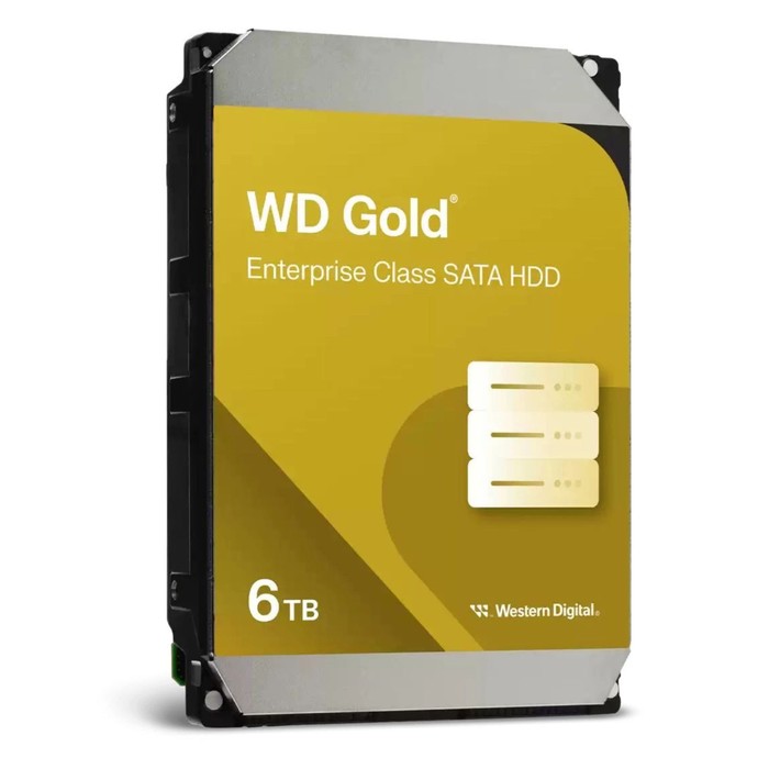 Жесткий диск WD SATA-III 6TB WD6004FRYZ Desktop Gold 512E (7200rpm) 256Mb 3.5" - фото 51618995