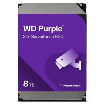 Жесткий диск WD SATA-III 8TB WD85PURZ Surveillance Purple (5640rpm) 256Mb 3.5"