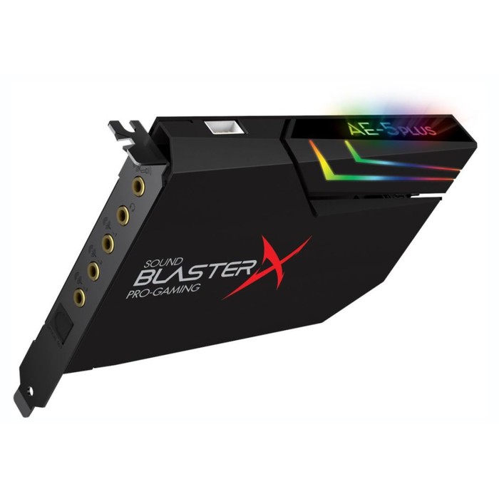 Звуковая карта Creative PCI-E BlasterX AE-5 Plus (BlasterX Acoustic Engine) 5.1 Ret - фото 51619010