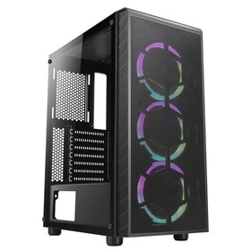 Корпус Azza Prime 360E черный без БП ATX 5x120mm 2x140mm 2xUSB3.0 audio bott PSU