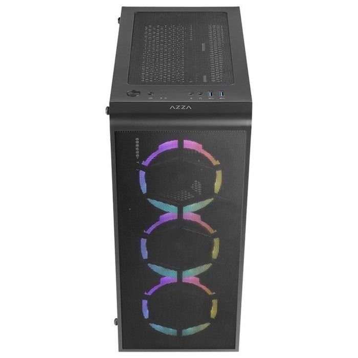 Корпус Azza Prime 360E черный без БП ATX 5x120mm 2x140mm 2xUSB3.0 audio bott PSU - фото 51619094