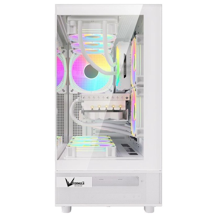 Корпус Formula Crystal Z8 Cosmic белый без БП ATX 3x120mm 5x140mm 1xUSB2.0 1xUSB3.0 1xUSB3 - фото 51619144