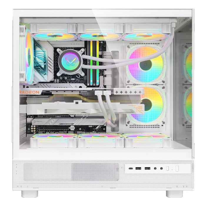 Корпус Formula Crystal Z8 Floe белый без БП ATX 3x120mm 5x140mm 1xUSB2.0 1xUSB3.0 1xUSB3.1 - фото 51619153