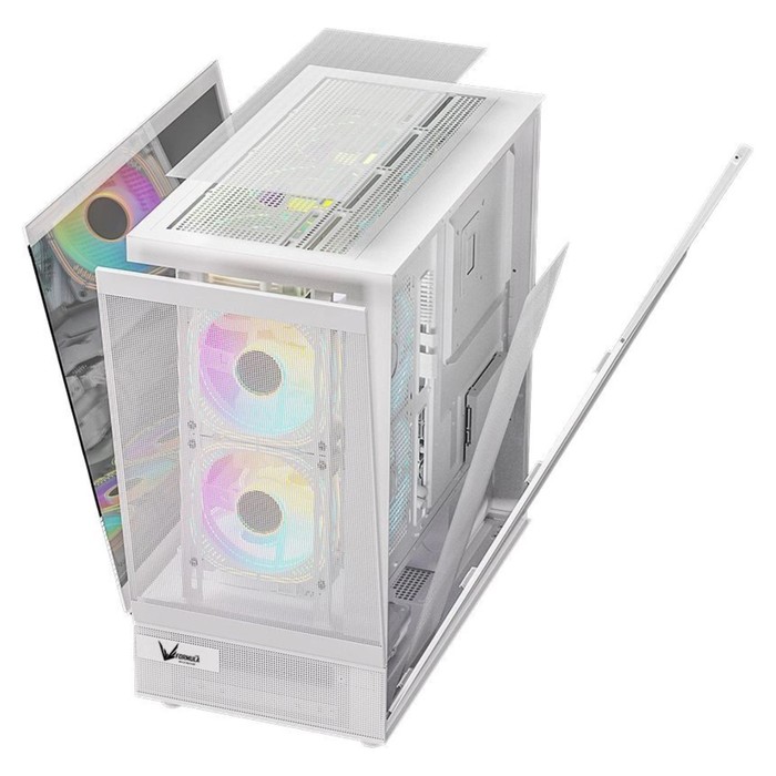 Корпус Formula Crystal Z8 белый без БП ATX 9x120mm 7x140mm 1xUSB2.0 1xUSB3.0 1xUSB3.1 audio - фото 51619166