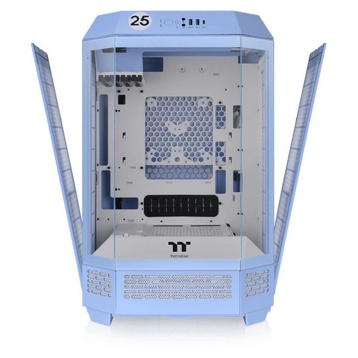 Корпус Thermaltake The Tower 300 Hydrangea голубой без БП miniITX 7x120mm 5x140mm 2xUSB3.0   1070400 - фото 51664006