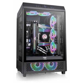 Корпус Thermaltake The Tower 500 черный без БП ATX 11x120mm 5x140mm 4xUSB3.0 audio bott PSU   107040