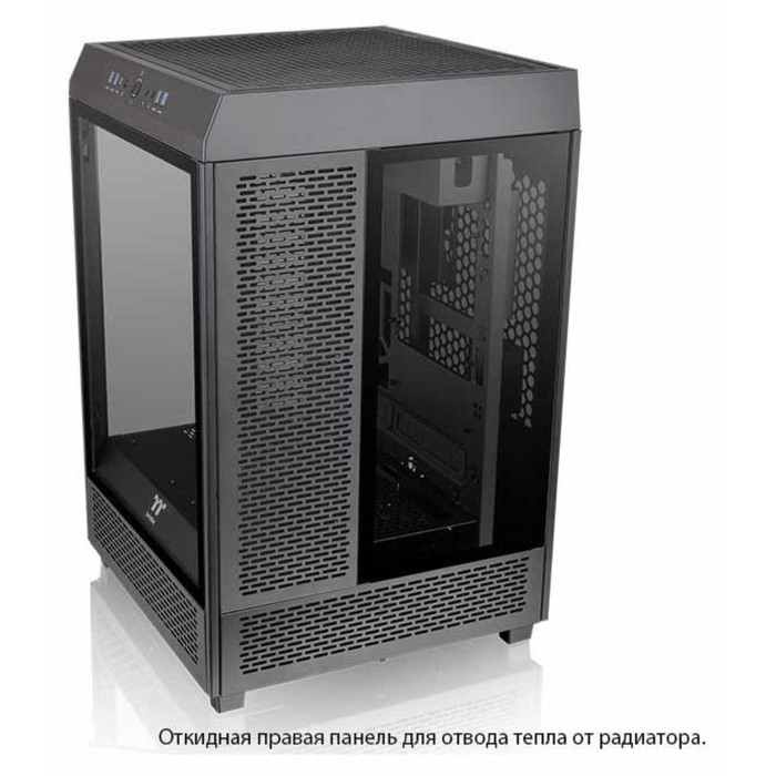 Корпус Thermaltake The Tower 500 черный без БП ATX 11x120mm 5x140mm 4xUSB3.0 audio bott PSU   107040 - фото 51619204