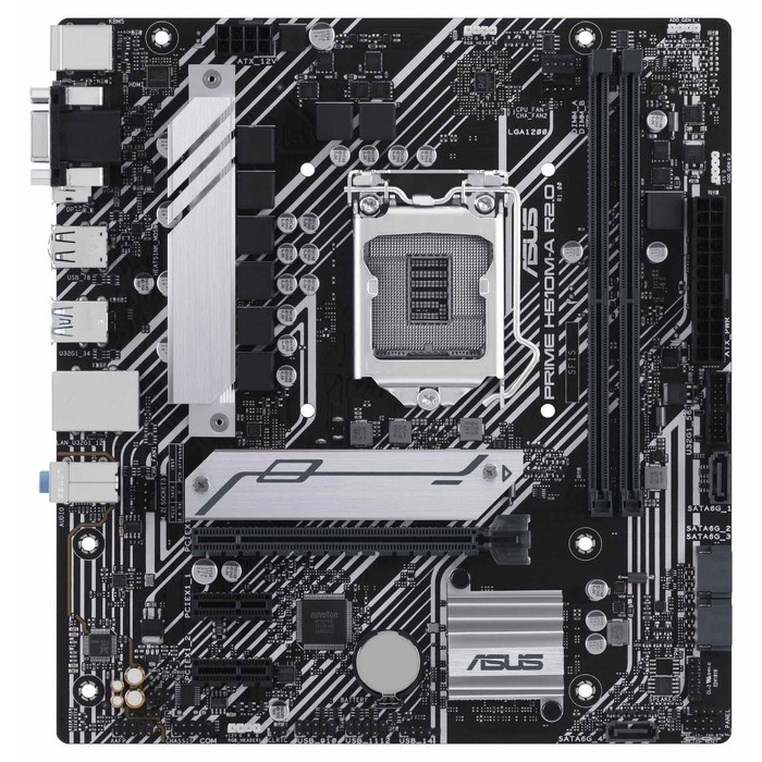 Материнская плата Asus PRIME H510M-A R2.0 Soc-1200 Intel H470 2xDDR4 mATX AC`97 8ch(7.1) Gb   107040 - фото 51619210