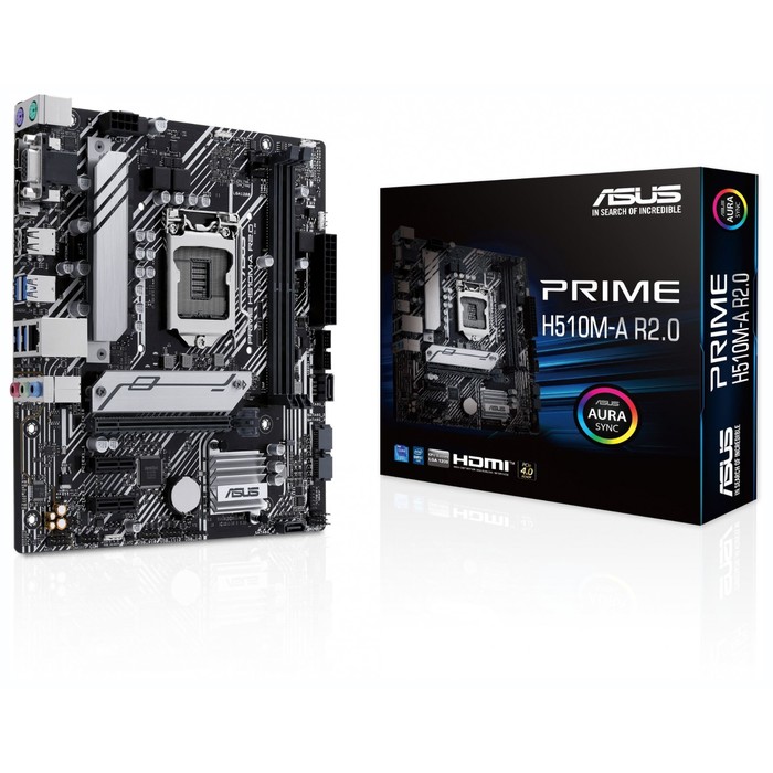 Материнская плата Asus PRIME H510M-A R2.0 Soc-1200 Intel H470 2xDDR4 mATX AC`97 8ch(7.1) Gb   107040 - фото 51619216