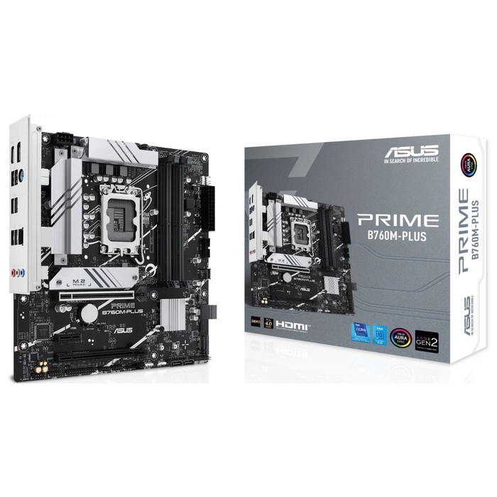 Материнская плата Asus PRIME B760M-PLUS Soc-1700 Intel B760 4xDDR5 mATX AC`97 8ch(7.1) 2.5G   107040 - фото 51619222