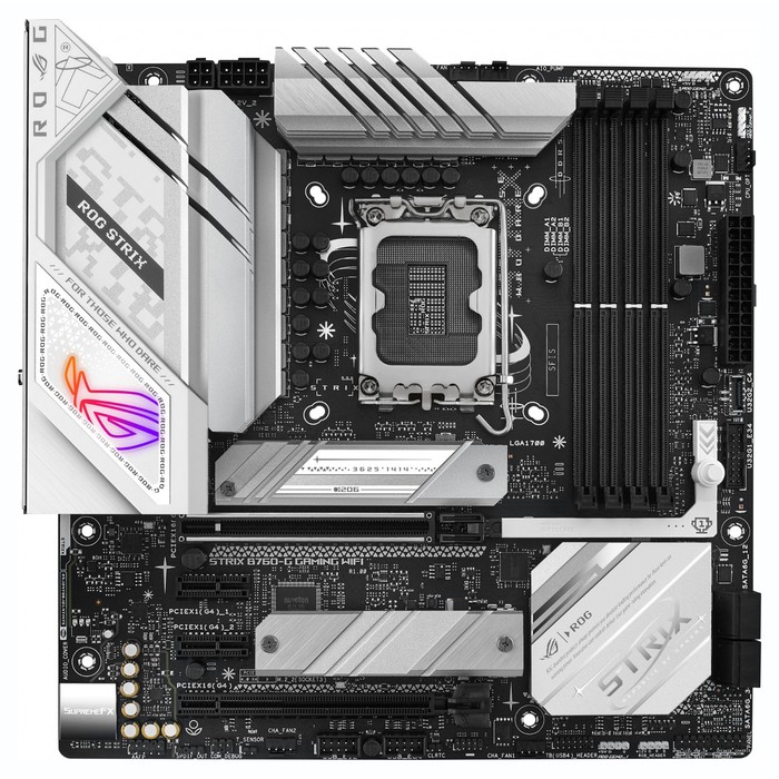 Материнская плата Asus ROG STRIX B760-G GAMING WIFI Soc-1700 Intel B760 4xDDR5 mATX AC`97 8   107040 - фото 51619252